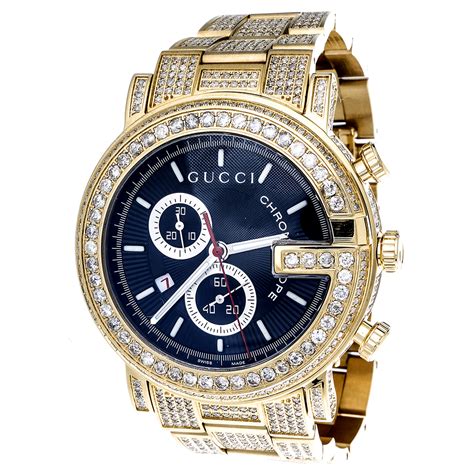 gucci diamond watch men's|gucci watch men price.